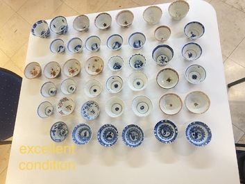 A very extensive collection of Chinese cups and saucers, Kangxi and later