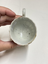 Six Chinese famille rose and grisaille export porcelain wares, Qianlong