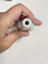 Six tabati&egrave;res en porcelaine de Chine, 19/20&egrave;me