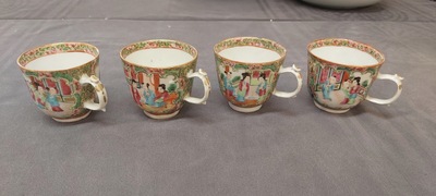 Een Chinees Canton famille rose 41-delig servies met het wapen van Ormiston voor de Schotse markt, 19e eeuw
