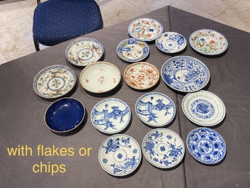 A very extensive collection of Chinese cups and saucers, Kangxi and later
