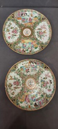 Een Chinees Canton famille rose 41-delig servies met het wapen van Ormiston voor de Schotse markt, 19e eeuw