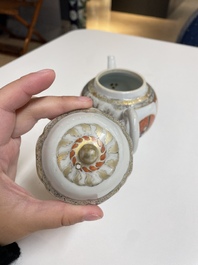 A fine Chinese famille rose 'narrative subject' teapot and cover, Yongzheng