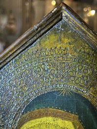 &Eacute;cole italienne, suiveur de Sano Di Pietro (1406-1481): 'Vierge &agrave; l'Enfant', huile sur panneau