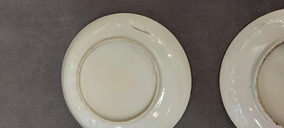 Een Chinees Canton famille rose 41-delig servies met het wapen van Ormiston voor de Schotse markt, 19e eeuw