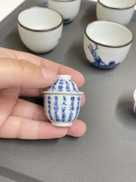 Une collection en porcelaine de Chine 'Bleu de Hue' pour le Vietnam, 19&egrave;me