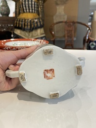 A Chinese qianjiang cai teapot and cover, signed Huang Ruming 黄汝铭, dated 1895