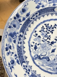Vier Chinese blauw-witte schotels, Yongzheng/Qianlong
