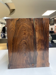 Cabinet en bois dur et huanghuali aux montures en bronze pour le march&eacute; europ&eacute;en, Chine, 19&egrave;me