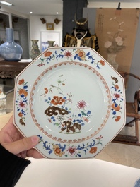 Een diverse collectie Chinees blauw-wit en famille rose porselein, Yongzheng en later