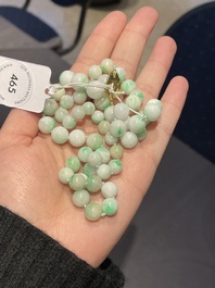 Collier en perles de jad&eacute;ite &agrave; serrure en or 18k, sign&eacute; Dinh Van, 2&egrave;me moiti&eacute; du 20&egrave;me