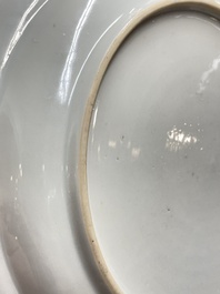 A Chinese famille rose 'birds' dish and a 'quails' plate, Yongzheng/Qianlong