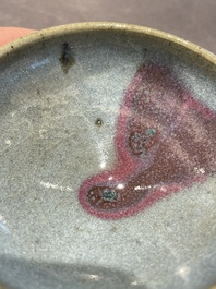 A Chinese junyao Song-style bowl, probably Qing