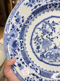 Vier Chinese blauw-witte schotels, Yongzheng/Qianlong