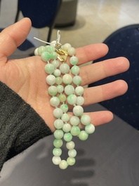 Collier en perles de jad&eacute;ite &agrave; serrure en or 18k, sign&eacute; Dinh Van, 2&egrave;me moiti&eacute; du 20&egrave;me