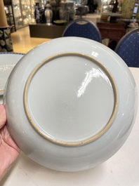 A Chinese famille rose 'birds' dish and a 'quails' plate, Yongzheng/Qianlong