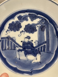 Een diverse collectie Chinees blauw-wit en famille rose porselein, Yongzheng en later