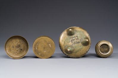Service &agrave; encens en bronze pour le march&eacute; islamique, Chine, 17/18&egrave;me