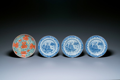 Collection vari&eacute;e en porcelaine de Chine, Kangxi et post&eacute;rieur