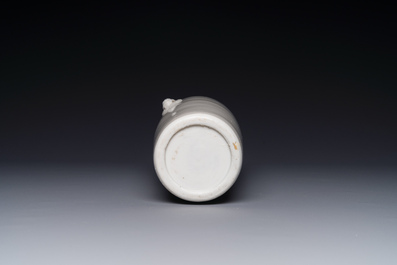 A Chinese Dehua blanc de Chine vase with floral anhua design, Kangxi