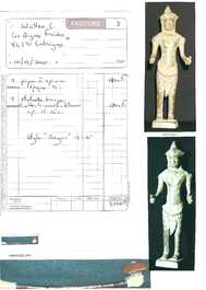 Groupe de cinq figures en bronze de Shiva, Bodhisattva et Uma, Cambodge, 11/16&egrave;me