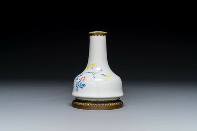 A Chinese famille rose vase with gilt bronze mounts, Escalier de Cristal, Paris, Yongzheng