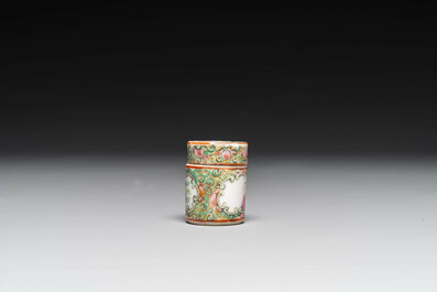 Collection vari&eacute;e en porcelaine de Chine en bleu et blanc et famille rose, Qianlong et post&eacute;rieur