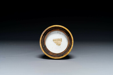 A Chinese famille rose vase with gilt bronze mounts, Escalier de Cristal, Paris, Yongzheng