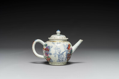 Collection vari&eacute;e en porcelaine de Chine en bleu et blanc et famille rose, Qianlong et post&eacute;rieur