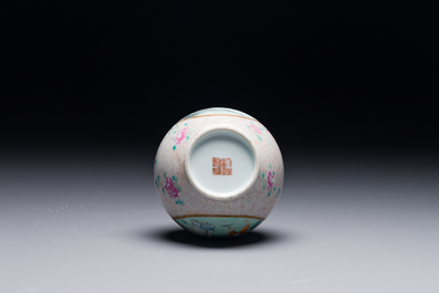 A Chinese famille rose bottle vase, Qianlong mark, Republic