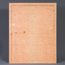 Christian Silvain (1950): 'Rencontres', gemengde techniek en collage op papier, multiple (41/50), gesigneerd en gedateerd 1992