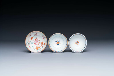 Een gevarieerde collectie Chinees famille rose en Imari-stijl porselein, Yongzheng en later