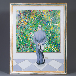 D'apr&egrave;s Norman Rockwell (1894-1978): 'The Connoisseur', huile sur toile