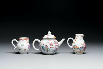 Collection vari&eacute;e en porcelaine de Chine en bleu et blanc, famille rose et de style Imari, Yongzheng/Qianlong