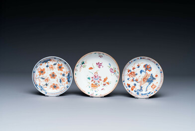 Een gevarieerde collectie Chinees famille rose en Imari-stijl porselein, Yongzheng en later