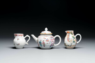Collection vari&eacute;e en porcelaine de Chine en bleu et blanc, famille rose et de style Imari, Yongzheng/Qianlong