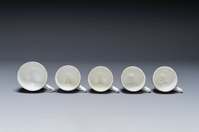 Collection vari&eacute;e de neuf pi&egrave;ces vari&eacute;es en porcelaine de Chine d'exportation, Qianlong/Jiaqing