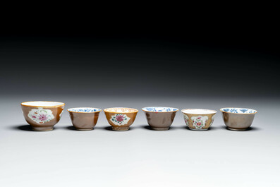 Collection vari&eacute;e en porcelaine de Chine en bleu et blanc, famille rose et de style Imari, Yongzheng/Qianlong