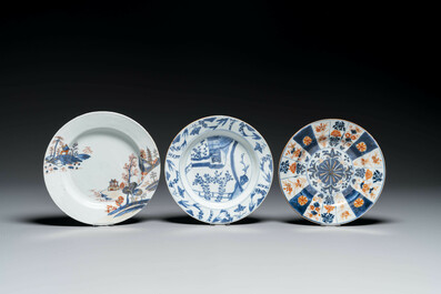 Collection vari&eacute;e en porcelaine de Chine en bleu et blanc, famille rose et de style Imari, Yongzheng/Qianlong