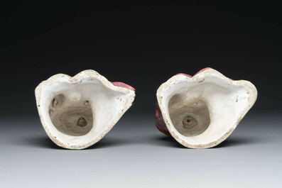 Collection vari&eacute;e de sept pi&egrave;ces en porcelaine de Chine et &eacute;maux de Canton, Kangxi et post&eacute;rieur