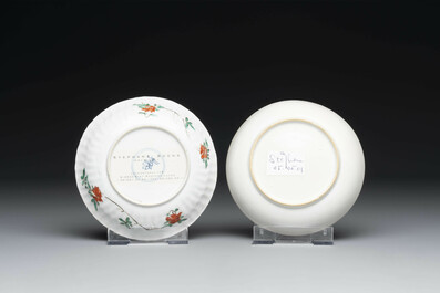 Collection vari&eacute;e en porcelaine de Chine famille rose et verte, 18/19&egrave;me