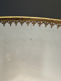 A fine large Chinese Canton famille rose 'Mandarin subject' bowl, Qianlong