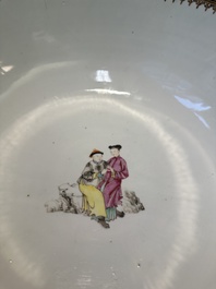 A fine large Chinese Canton famille rose 'Mandarin subject' bowl, Qianlong