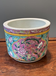 A Chinese famille rose jardiniere for the Straits or Peranakan market, 19th C.