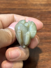 Tien Chinese jade sculpturen van dieren, Qing