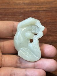Tien Chinese jade sculpturen van dieren, Qing