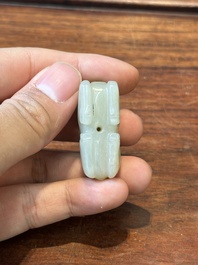 Tien Chinese jade sculpturen van dieren, Qing