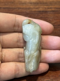 Tien Chinese jade sculpturen van dieren, Qing