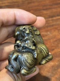 Collection de sculptures et de presse-papiers en bronze, Chine et Sino-Tibet, Qing