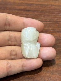 Tien Chinese jade sculpturen van dieren, Qing